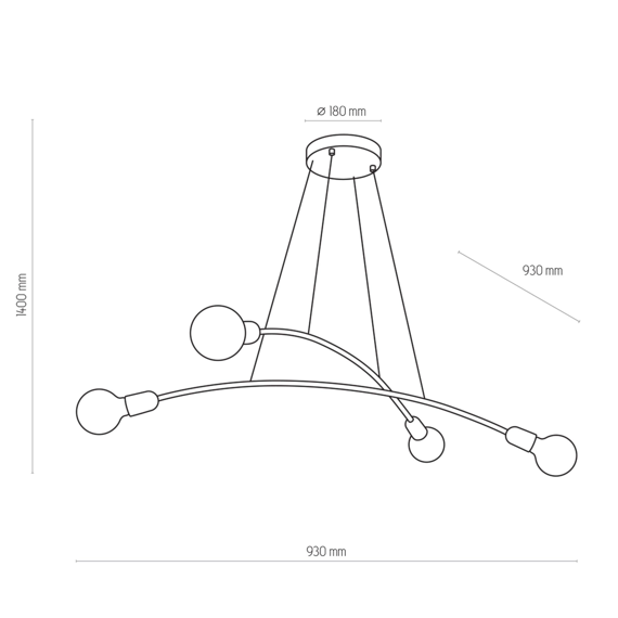 TK Lighting Helix 2727 Lampa wisząca