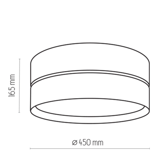 TK Lighting Plafon 4180 Hilton