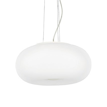 Ulisse SP 3 D52 Lampa Wisząca Ideal Lux biała