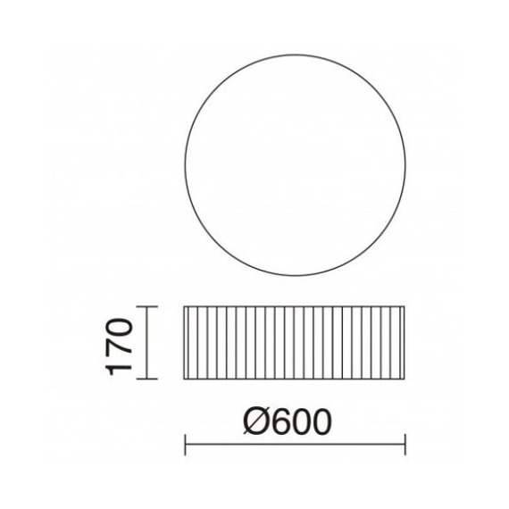 Vorada 908B-L0125B-RB Novolux Lampa sufitowa