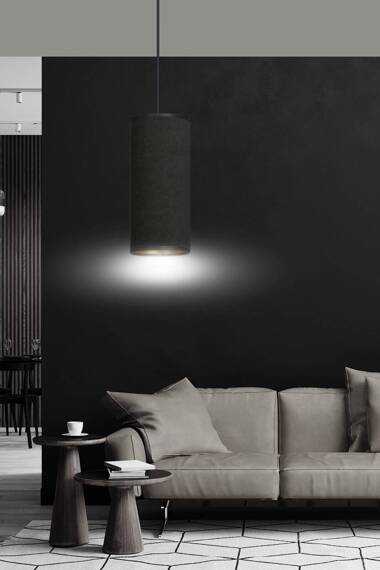 Wisząca lampa BENTE 1 BL BLACK czarny (1067/1) - Emibig