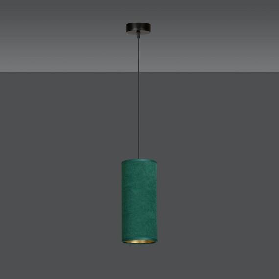 Wisząca lampa BENTE 1 BL GREEN czarny (1058/1) - Emibig