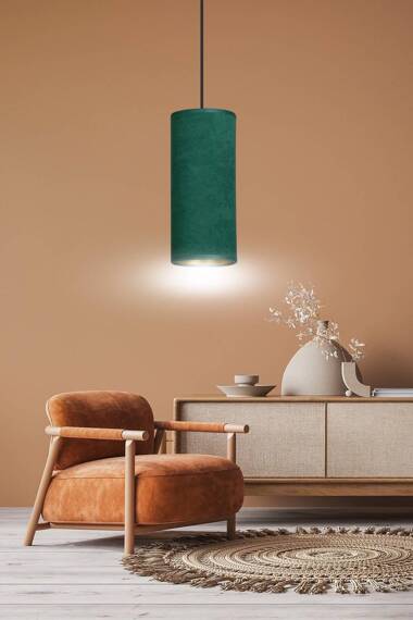 Wisząca lampa BENTE 1 BL GREEN czarny (1058/1) - Emibig