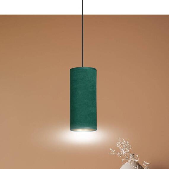 Wisząca lampa BENTE 1 BL GREEN czarny (1058/1) - Emibig