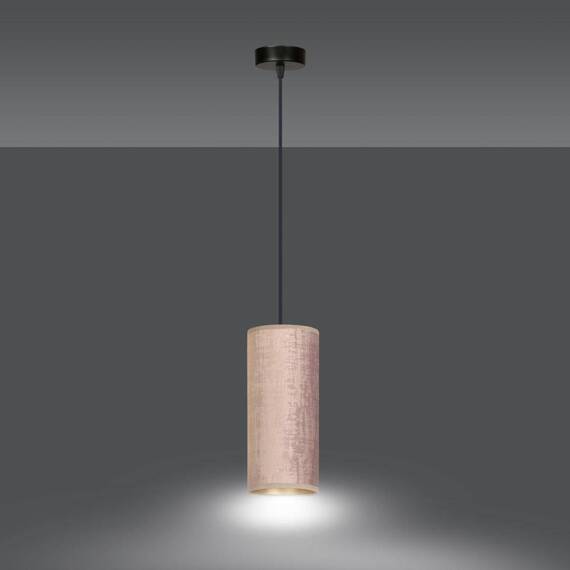 Wisząca lampa BENTE 1 BL ROSE czarny (1061/1) - Emibig