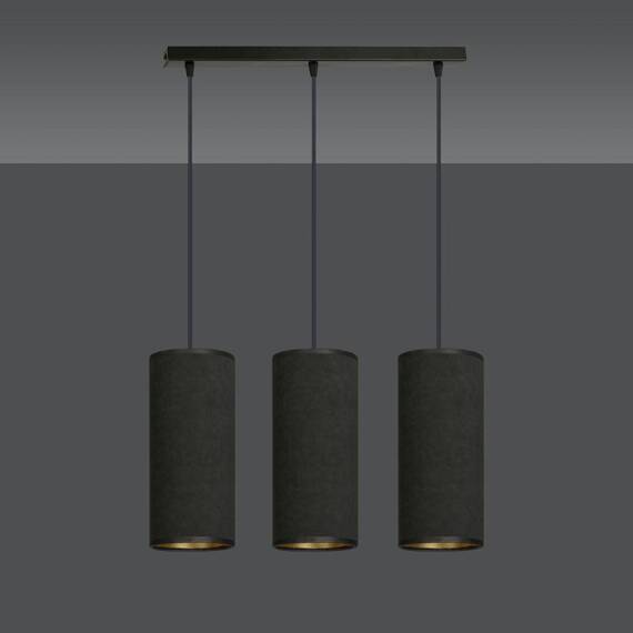 Wisząca lampa BENTE 3 BL BLACK czarny (1067/3) - Emibig