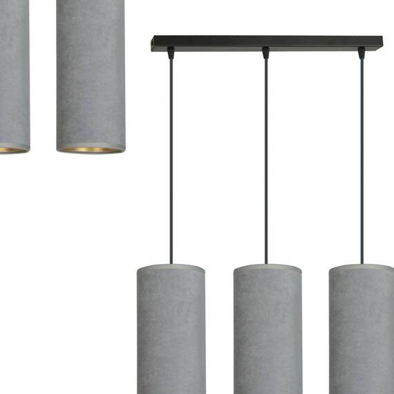 Wisząca lampa BENTE 3 BL GRAY czarny (1060/3) - Emibig