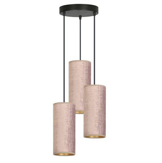 Wisząca lampa BENTE 3 BL PREMIUM ROSE czarny (1061/3PREM) - Emibig