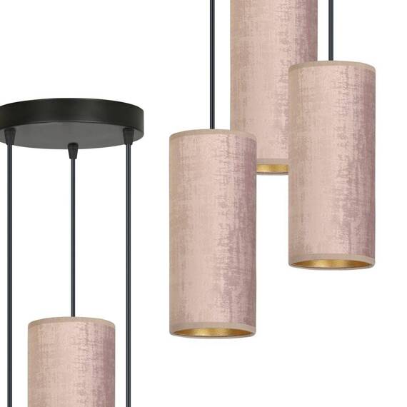 Wisząca lampa BENTE 3 BL PREMIUM ROSE czarny (1061/3PREM) - Emibig