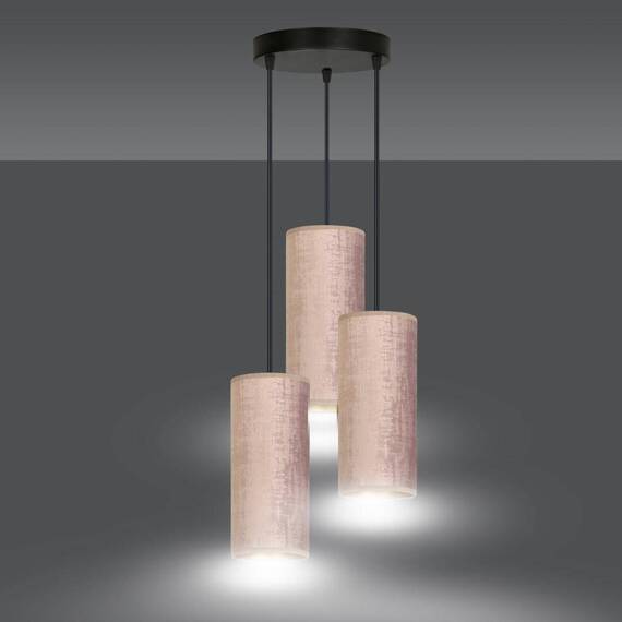 Wisząca lampa BENTE 3 BL PREMIUM ROSE czarny (1061/3PREM) - Emibig