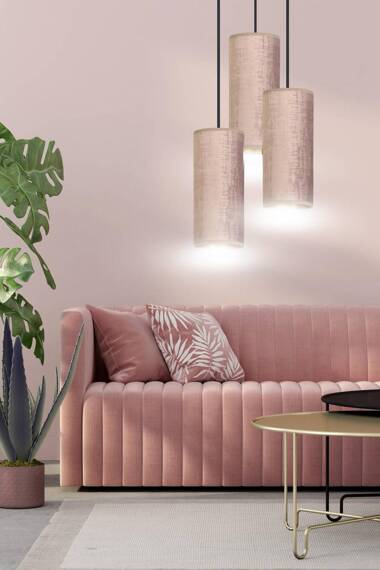 Wisząca lampa BENTE 3 BL PREMIUM ROSE czarny (1061/3PREM) - Emibig