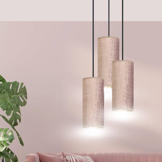 Wisząca lampa BENTE 3 BL PREMIUM ROSE czarny (1061/3PREM) - Emibig