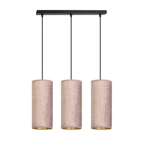 Wisząca lampa BENTE 3 BL ROSE czarny (1061/3) - Emibig