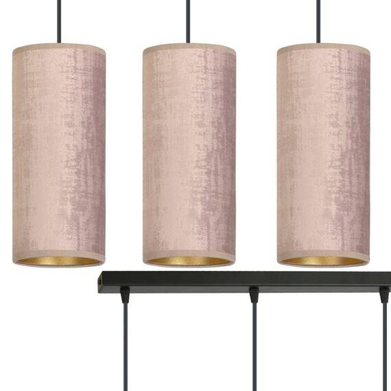 Wisząca lampa BENTE 3 BL ROSE czarny (1061/3) - Emibig