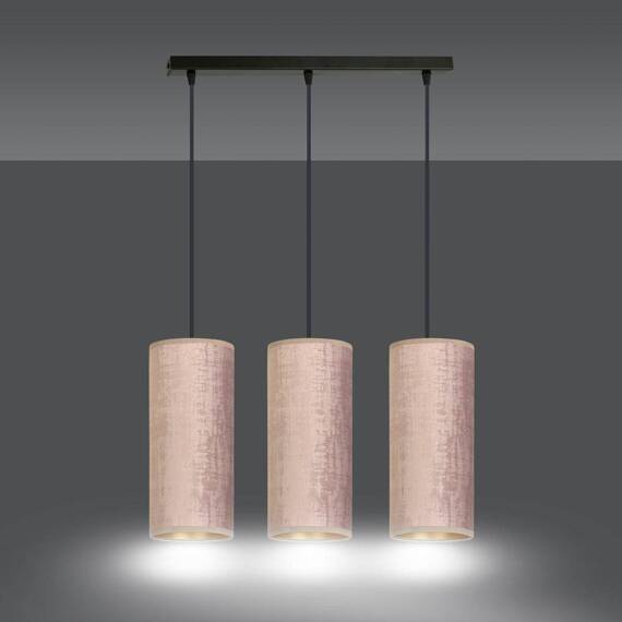 Wisząca lampa BENTE 3 BL ROSE czarny (1061/3) - Emibig