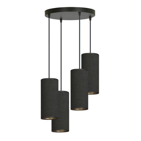 Wisząca lampa BENTE 4 BL PREMIUM BLACK czarny (1067/4PREM) - Emibig