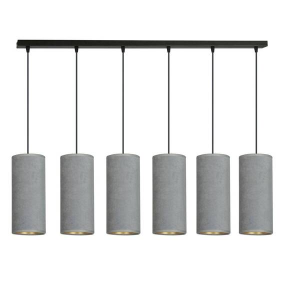 Wisząca lampa BENTE 6 BL GRAY czarny (1060/6) - Emibig