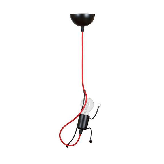 Wisząca lampa BOBI 1 BLACK czarny (537/1) - Emibig