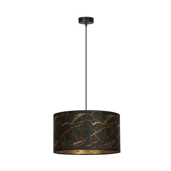 Wisząca lampa BRODDI 1 BL MARBEL BLACK czarny (1048/1) - Emibig