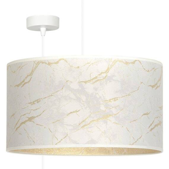 Wisząca lampa BRODDI 1 WH MARBEL WHITE biały (1049/1) - Emibig