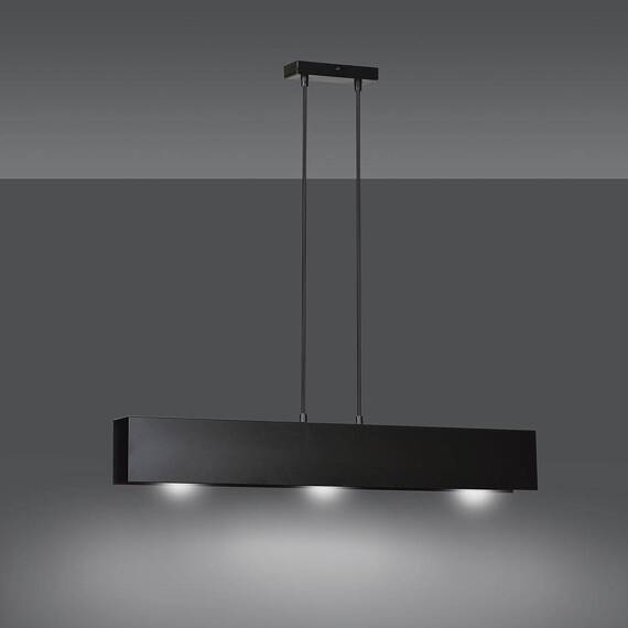 Wisząca lampa GENTOR 3 BLACK czarny (672/3) - Emibig