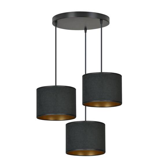 Wisząca lampa HILDE 3 BL PREMIUM BLACK czarny (1054/3PREM) - Emibig