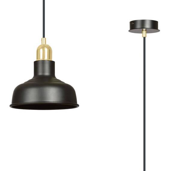 Wisząca lampa IBOR 1 BLACK czarny (1042/1) - Emibig