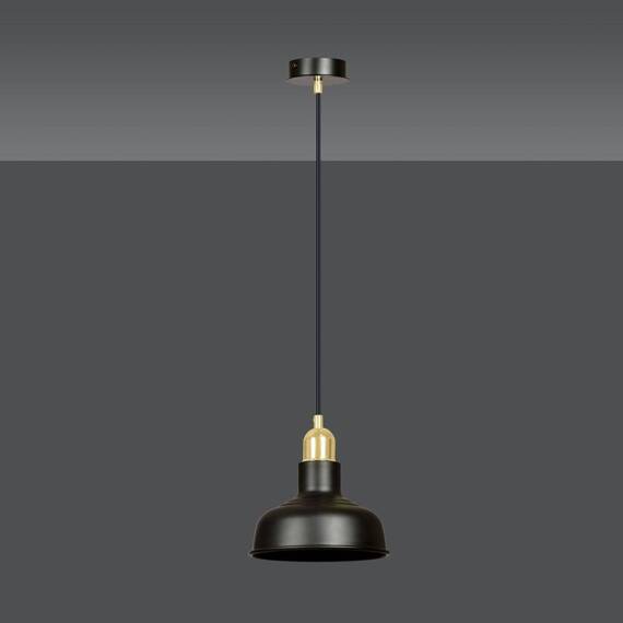 Wisząca lampa IBOR 1 BLACK czarny (1042/1) - Emibig