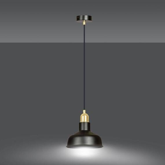 Wisząca lampa IBOR 1 BLACK czarny (1042/1) - Emibig