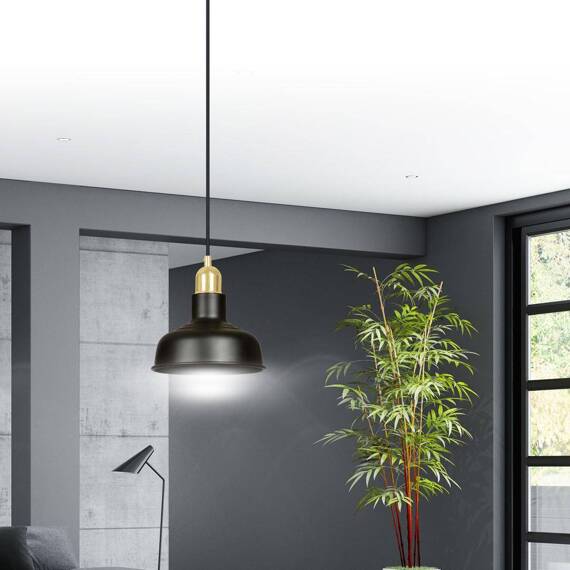 Wisząca lampa IBOR 1 BLACK czarny (1042/1) - Emibig