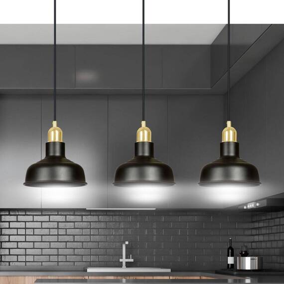 Wisząca lampa IBOR 3 BLACK czarny (1042/3) - Emibig