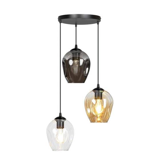 Wisząca lampa ISTAR 3 BL PREMIUM MIX czarny (682/3PREM) - Emibig