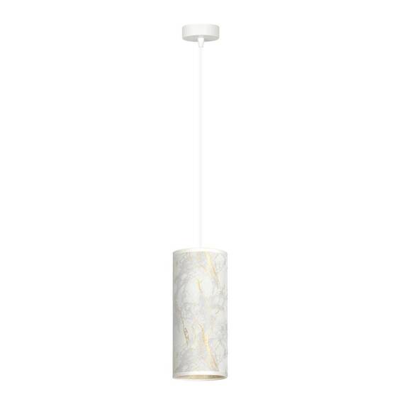 Wisząca lampa KARLI 1 WH MARBEL WHITE biały (1057/1) - Emibig