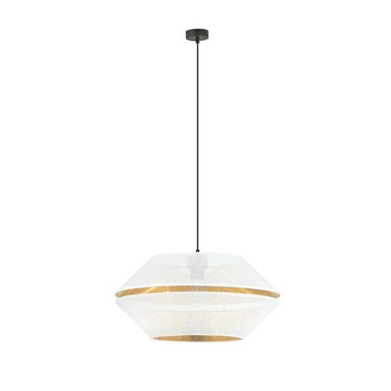 Wisząca lampa  MALIA 1 WHITE/GOLD  czarny (1184/1) - Emibig