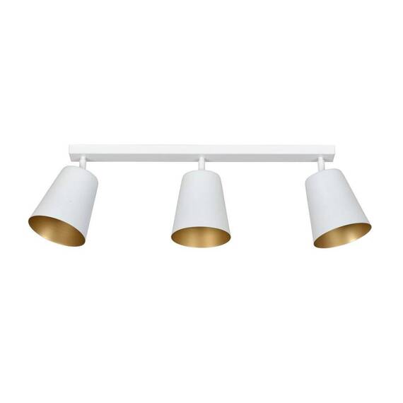 Wisząca lampa PRISM 3 WHITE / GOLD biały-Złoty (407/3) - Emibig