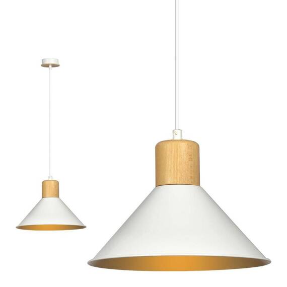 Wisząca lampa ROWEN 1 WHITE biały (1045/1) - Emibig