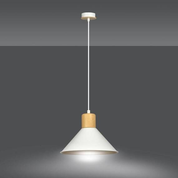 Wisząca lampa ROWEN 1 WHITE biały (1045/1) - Emibig