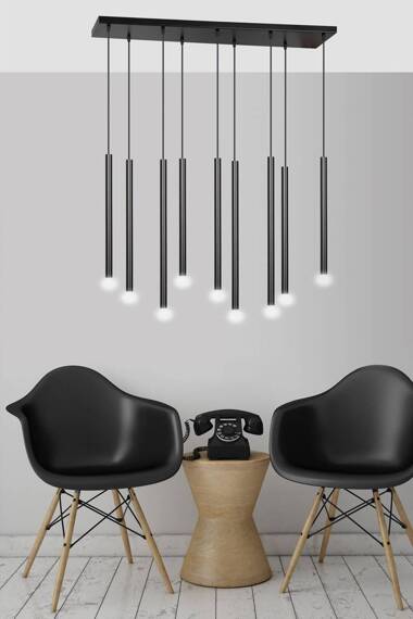 Wisząca lampa SELTER 9 BLACK czarny (552/9) - Emibig