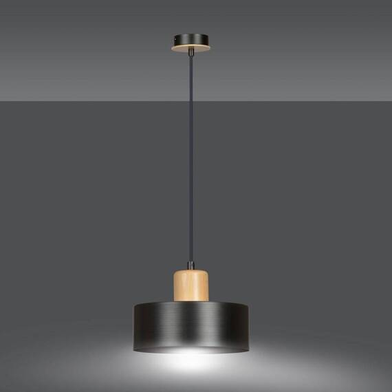 Wisząca lampa TORIN 1 BLACK czarny (1046/1) - Emibig