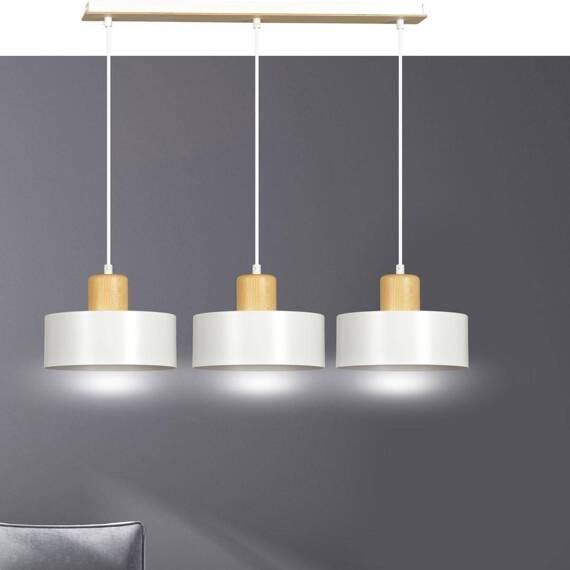 Wisząca lampa TORIN 3 WHITE biały (1047/3) - Emibig