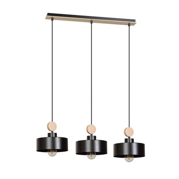 Wisząca lampa TUNISO 3 BLACK czarny (582/3) - Emibig