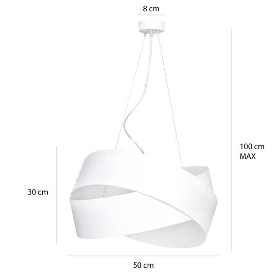 Wisząca lampa VIENO WHITE biały (512/2) - Emibig