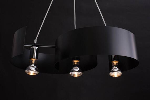 Wisząca lampa VIXON 3 BLACK czarny (284/3) - Emibig