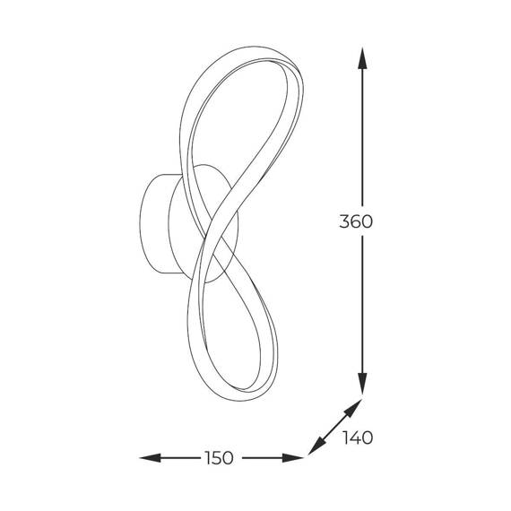 Zuma Line 20026W-GD Fermi Lampa ścienna 