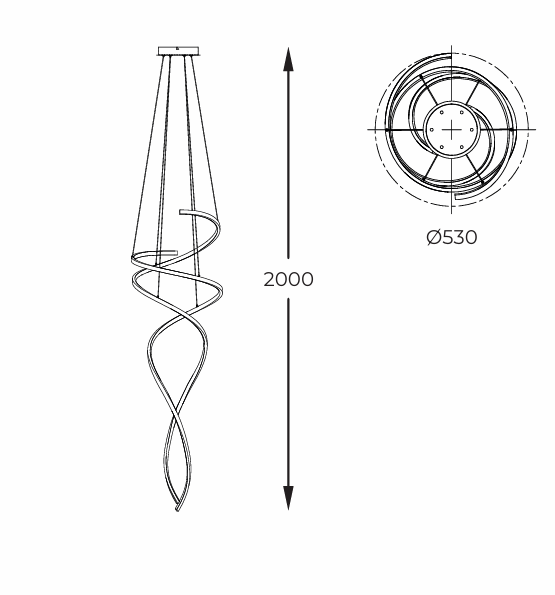 Zuma Line Coco Oprawa wisząca MD3127-2M-3GT