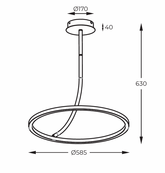 Zuma Line Corit E82907-01 Lampa sufitowa