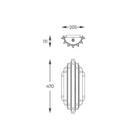 Zuma Line Lampa ścienna ALEXANDRIA W0556-02A-V7V7