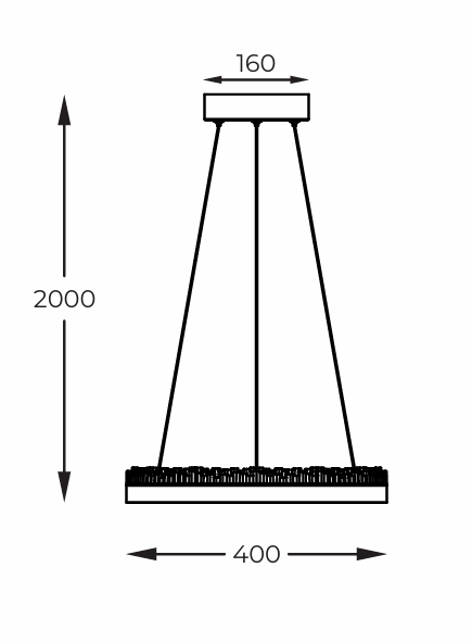 Zuma Line Lampa wisząca Regi PD2304400R-MB