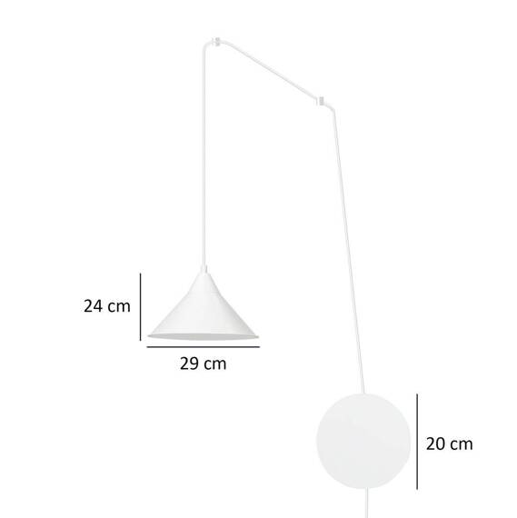 Zwis ABRAMO 1 WHITE biały (159/1) - Emibig