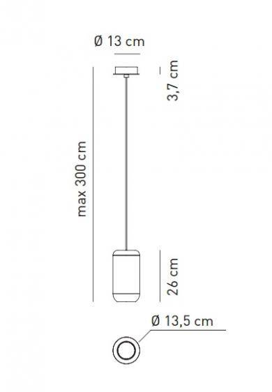 Zwis AXO Light U-Light SPURBANMBRXXLED Brązowy